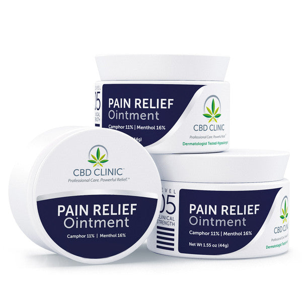 CBD Clinic™ Level 5 Pain Relief Ointment 44g Jars-Bundle of 3