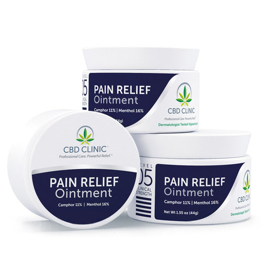 CBD Clinic™ Level 5 Pain Relief Ointment 44g Jars-Bundle of 3